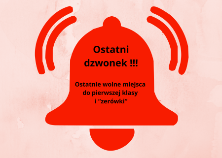 Wolne miejsca do pierwszej klasy i ''0'' 