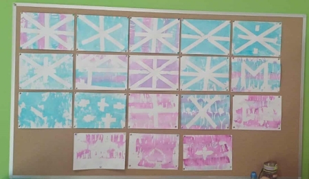 Twórcze dzieła sztuki klasy 2A na zajęciach z techniki