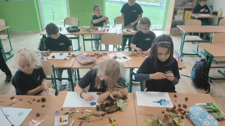 Jesienna feeria barw w klasie 1b!