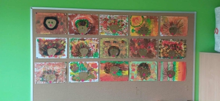 Kolorowe jeże w klasie 2a