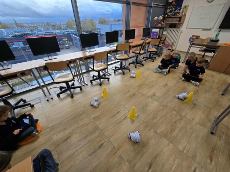 Kółko z robotyki w klasie 1A