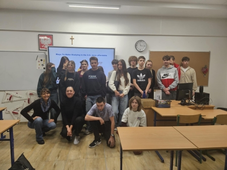 Paleontolog z USA z wizytą w naszej szkole!