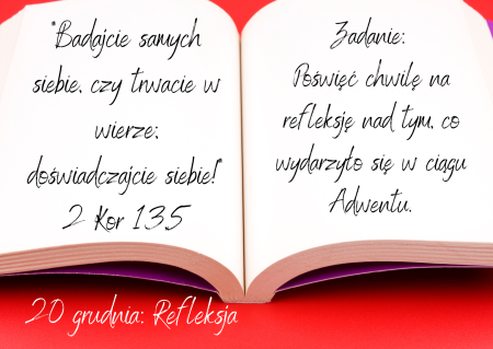 Kalendarz Adwentowy - Dzień 20