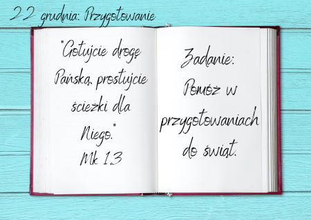 Kalendarz Adwentowy - Dzień 22