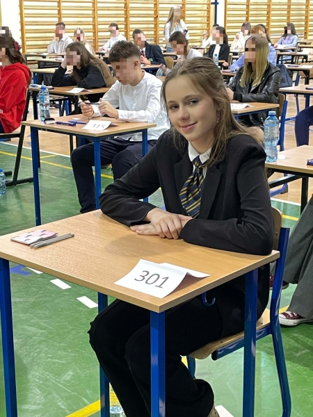 Magda z klasy 7 napisała etap wojewódzki konkursu kuratoryjnego z biologii