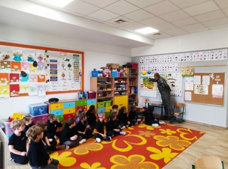 Strażnik granic w Zerówce – niezwykła lekcja o bezpieczeństwie