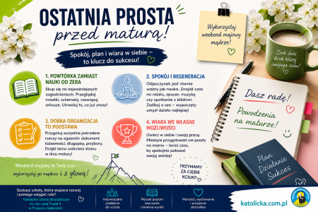 Ostatnia prosta przed maturą – jak dobrze wykorzystać weekend majowy?