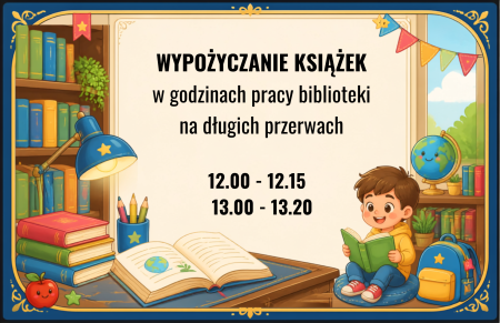 BIBLIOTEKA JEST CZYNNA! 