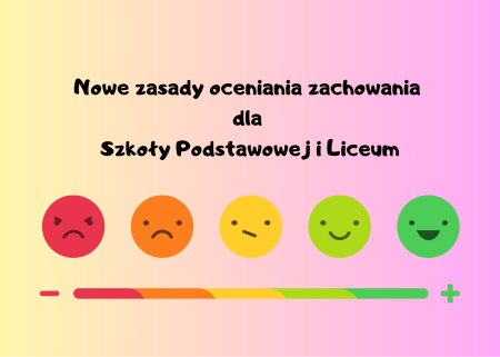 Nowe zasady oceniania zachowania