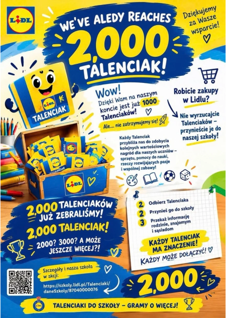 MAMY JUŻ 2000 TALENCIAKÓW!