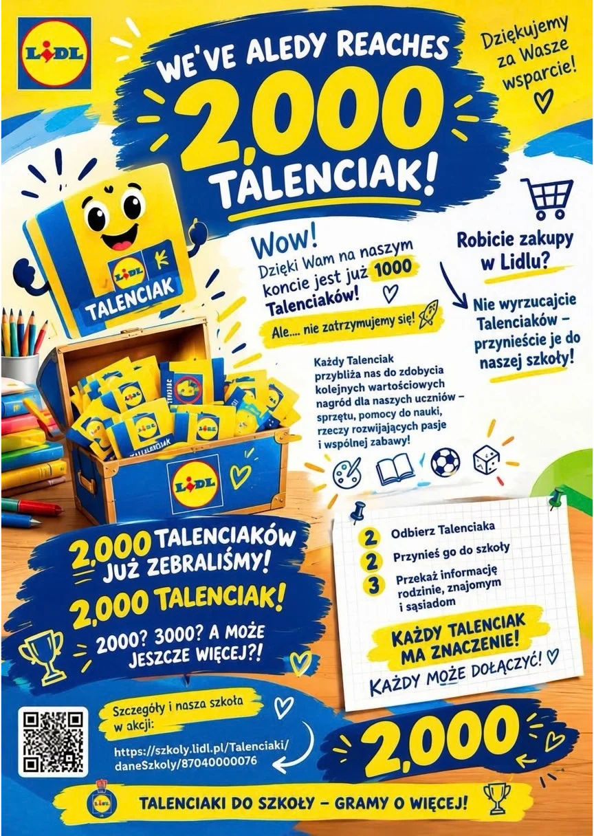 MAMY JUŻ 2000 TALENCIAKÓW!