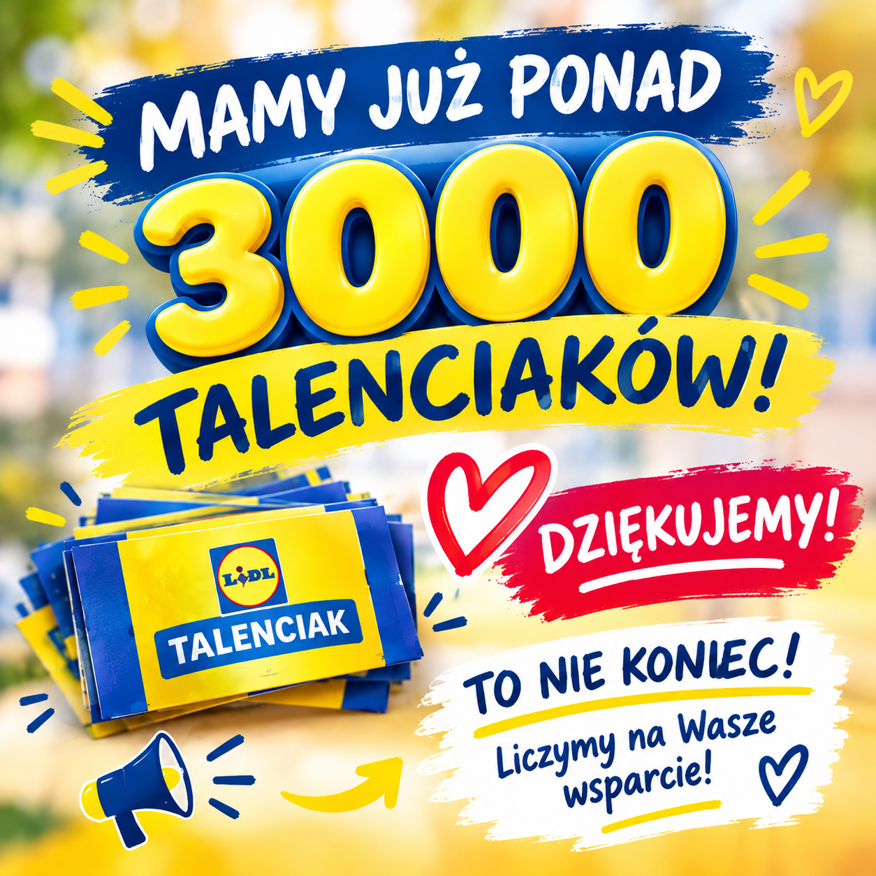 MAMY JUŻ PONAD 3000 TALENCIAKÓW! A TO JESZCZE NIE KONIEC!